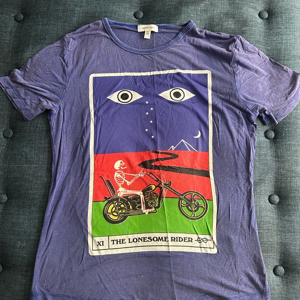 Silence + Noise Blue Tee
